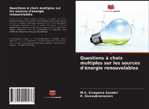 Questions à choix multiples sur les sources d'énergie renouvelables - M. S. Sivagama Sundari, K. Sivasubramanian