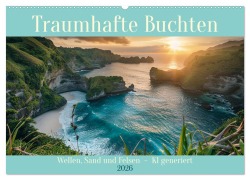 Cover-Bild zum Titel 'Traumhafte Buchten (Wandkalender 2026 DIN A2 quer), CALVENDO Monatskalender' von 'Cathrin Illgen'