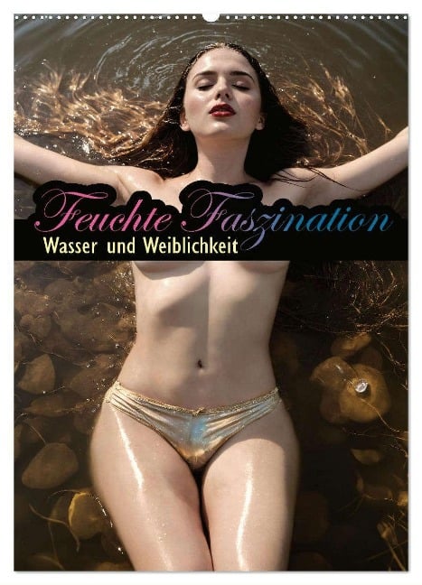 Feuchte Faszination - Wasser und Weiblichkeit (Wandkalender 2025 DIN A2 hoch), CALVENDO Monatskalender - Mimi Lyvia