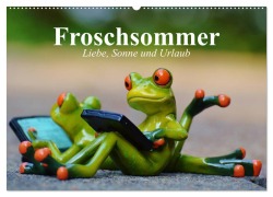 Froschsommer. Liebe, Sonne und Urlaub (Wandkalender 2025 DIN A2 quer), CALVENDO Monatskalender - Elisabeth Stanzer