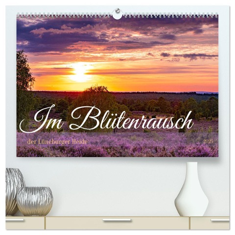Im Blütenrausch der Lüneburger Heide (hochwertiger Premium Wandkalender 2025 DIN A2 quer), Kunstdruck in Hochglanz - Sandra Lorenzen-Müller