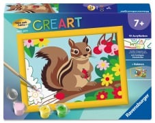 Cover-Bild zum Titel 'CreArt, Malen nach Zahlen Kinder - Streifenhörnchen' von ''