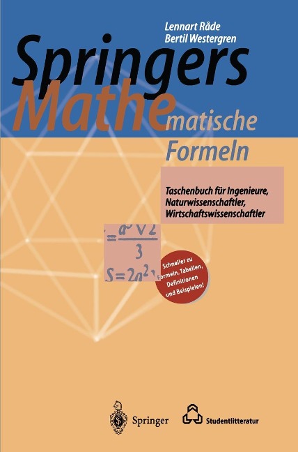 Springers Mathematische Formeln - Lennart Rade, Bertil Westergren