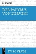 Cover-Bild zum Titel 'Der Papyrus von Derveni' von ''