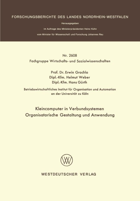 Kleincomputer in Verbundsystemen - Erwin Grochla