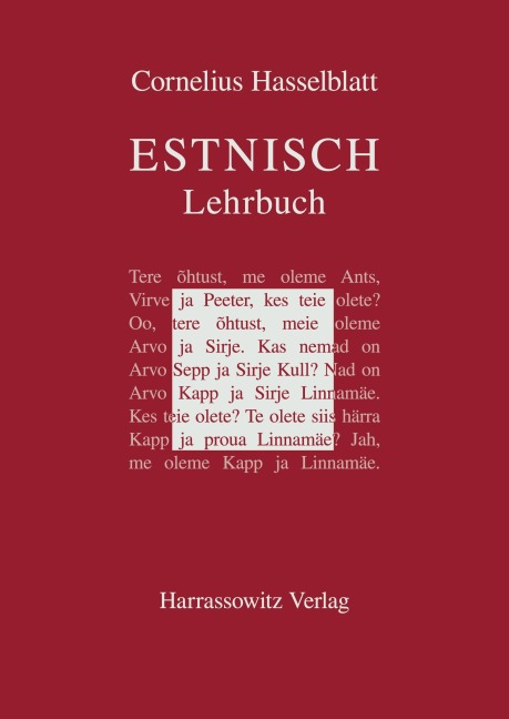 Lehrbuch des Estnischen - 