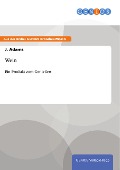Cover-Bild zum Titel 'Wein' von 'J. Adams'