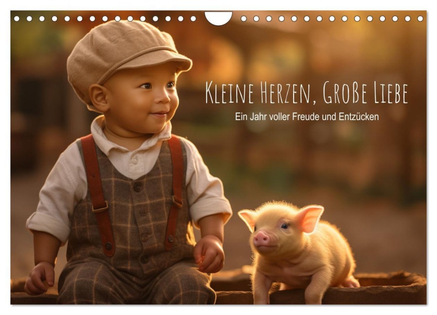 Kleine Herzen, Große Liebe: Ein Jahr voller Freude und Entzücken (Wandkalender 2026 DIN A4 quer), CALVENDO Monatskalender - Artefacti Artefacti