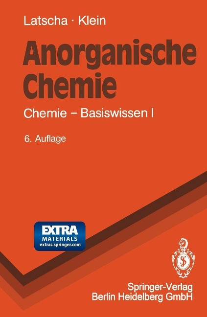 Anorganische Chemie - Hans P. Latscha, Helmut A. Klein