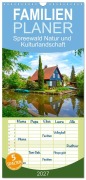 Cover-Bild zum Titel 'Familienplaner 2027 - Spreewald Natur und Kulturlandschaft mit 5 Spalten (Wandkalender, 21 x 45 cm) CALVENDO' von 'Prime Selection'