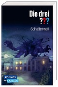Cover-Bild zum Titel 'Die drei ???: Schattenwelt (Dreifachband. Enthält die Bände: Teuflisches Duell, Angriff in der Nacht, Die dunkle Macht)' von 'Kari Erlhoff, Christoph Dittert, Hendrik Buchna, Melanie Korte'