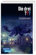 Cover-Bild zum Titel 'Die drei ???: Schattenwelt (Dreifachband. Enthält die Bände: Teuflisches Duell, Angriff in der Nacht, Die dunkle Macht)' von 'Kari Erlhoff, Hendrik Buchna, Christoph Dittert, Melanie Korte'