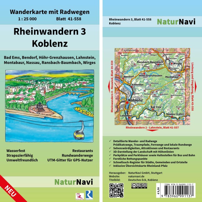 Rheinwandern 3 - Koblenz 1:25 000 - 