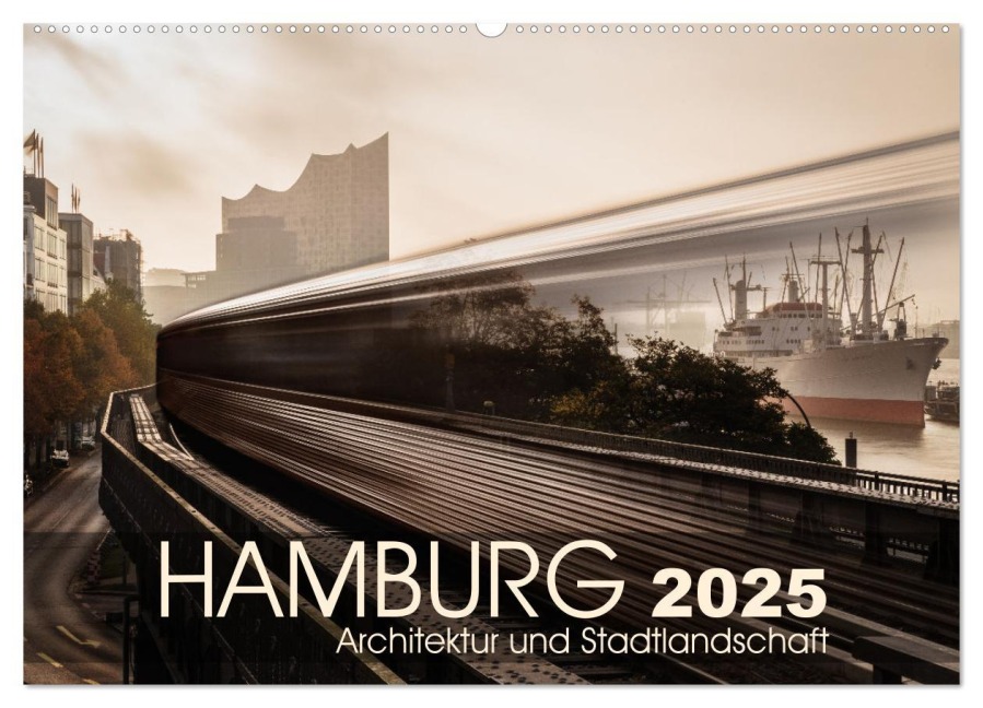 Hamburg Architektur und Stadtlandschaft (Wandkalender 2025 DIN A2 quer), CALVENDO Monatskalender - Kai-Uwe Klauß