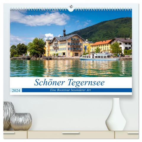 Schöner Tegernsee (hochwertiger Premium Wandkalender 2024 DIN A2 quer), Kunstdruck in Hochglanz - Manuela Falke