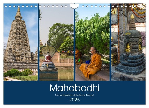 Mahabodhi ¿ Der wichtigste buddhistische Tempel (Wandkalender 2025 DIN A4 quer), CALVENDO Monatskalender - Ricardo Santanna