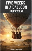 Cover-Bild zum Titel 'Five Weeks in a Balloon' von 'Jules Verne'