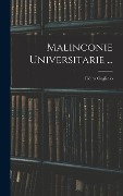 Cover-Bild zum Titel 'Malinconie Universitarie ...' von 'Piètro Cogliolo'