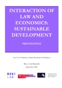 Cover-Bild zum Titel 'Interaction of Law and Economics: Sustainable Development' von ''