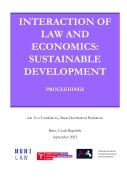 Cover-Bild zum Titel 'Interaction of Law and Economics: Sustainable Development' von ''