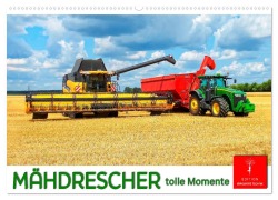Cover-Bild zum Titel 'Mähdrescher - tolle Momente (Wandkalender 2026 DIN A2 quer), CALVENDO Monatskalender' von 'Peter Roder'
