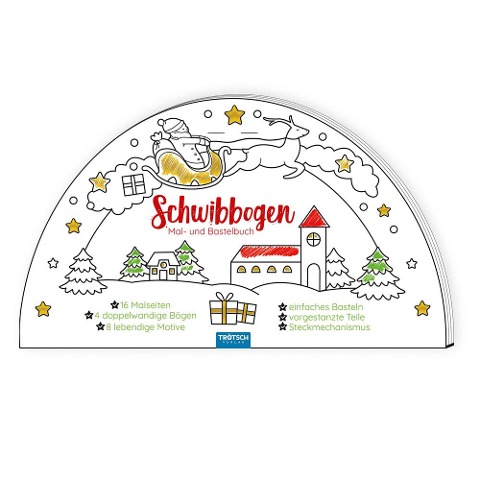 Trötsch Bastelbuch Schwibbogen Mal- und Bastelbuch - 
