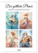 Cover-Bild zum Titel 'Der göttliche Planer. Aquarelle von antiken griechischen Göttern (Wandkalender 2026 DIN A3 hoch), CALVENDO Monatskalender' von 'Rose Hurley'
