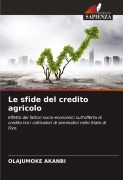 Cover-Bild zum Titel 'Le sfide del credito agricolo' von 'Olajumoke Akanbi'