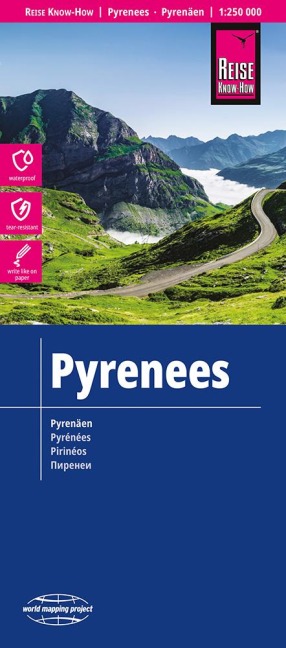 Reise Know-How Landkarte Pyrenäen / Pyrenees (1:250.000) - 