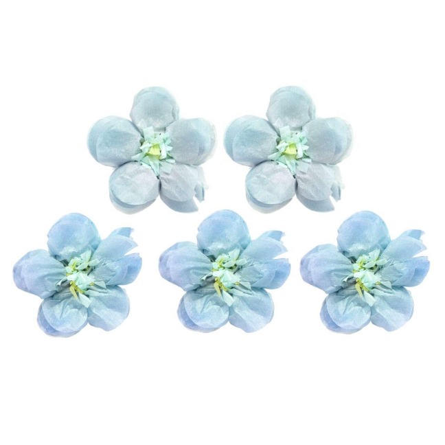 Seidenpapierblumen Vergissmeinnicht, XS, FSC MIX, Ø 7 cm, 5 Stk - 