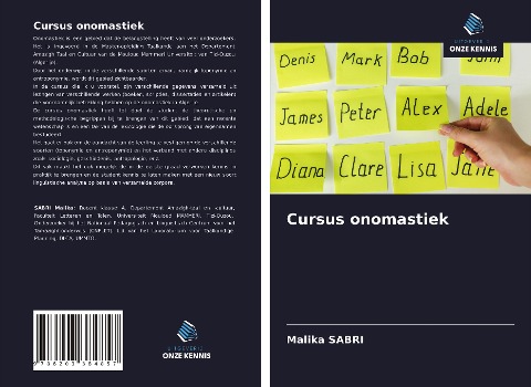 Cursus onomastiek - Malika Sabri