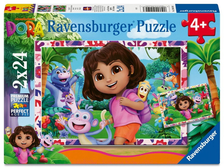 Kinderpuzzle 2x24 Teile - Dora the Explorer - 