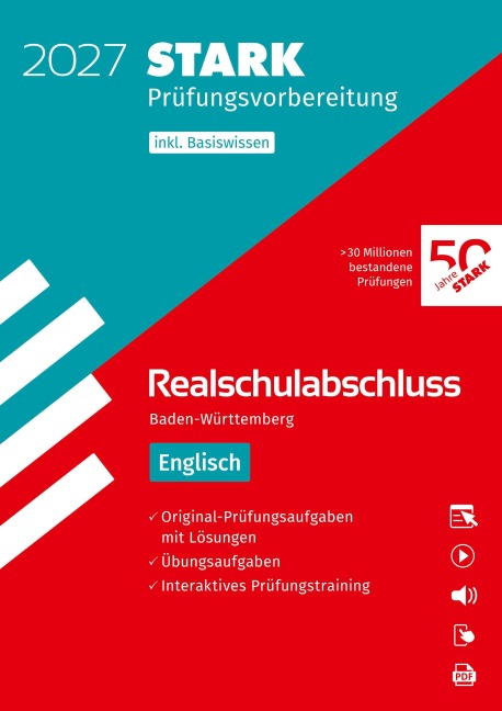 STARK Englisch - Realschulabschluss 2027 BW - Prüfungsvorbereitung inkl. Basistraining und Lösungen - 