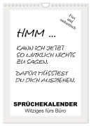 Cover-Bild zum Titel 'Sprüchekalender. Witziges fürs Büro (Wandkalender 2026 DIN A4 hoch), CALVENDO Monatskalender' von 'Rose Hurley'
