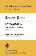 Cover-Bild zum Titel 'Informatik' von 'F. L. Bauer, Gerhard Goos'