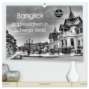 Cover-Bild zum Titel 'Bangkok Impressionen in Schwarz Weiß (hochwertiger Premium Wandkalender 2026 DIN A2 quer), Kunstdruck in Hochglanz' von 'Ralf Wittstock'