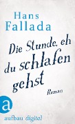 Cover-Bild zum Titel 'Die Stunde, eh' du schlafen gehst' von 'Hans Fallada'