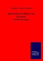 Belletristische Blätter aus Russland - Clemens Friedrich Meyer