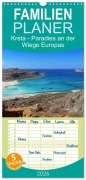 Familienplaner 2026 - Kreta - Paradies an der Wiege Europas mit 5 Spalten (Wandkalender, 21 x 45 cm) CALVENDO - Cristina Wilson Kunstmotivation Gbr