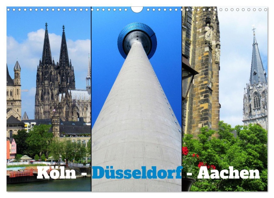 Köln, Düsseldorf, Aachen (Wandkalender 2026 DIN A3 quer), CALVENDO Monatskalender - Martin Gillner