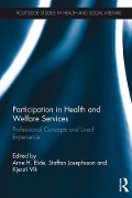 Cover-Bild zum Titel 'Participation in Health and Welfare Services' von ''