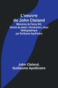 Cover-Bild zum Titel 'L'oeuvre de John Cleland' von 'John Cleland, Guillaume Apollinaire'