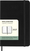 Cover-Bild zum Titel 'Moleskine 12 Monate Wochen Notizkaledner 2027, Pocket/A6, 1 Wo = 1 Seite, rechts linierte Seite, fester Einband, Schwarz' von ''