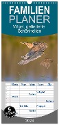 Familienplaner 2024 - Vögel, Gefiederte Schönheiten mit 5 Spalten (Wandkalender, 21 x 45 cm) CALVENDO - Wolfgang Lequen