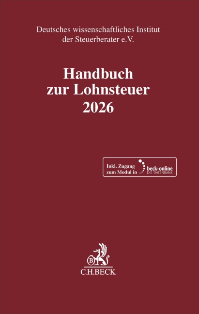 Handbuch zur Lohnsteuer 2026. LSt 2026 - 