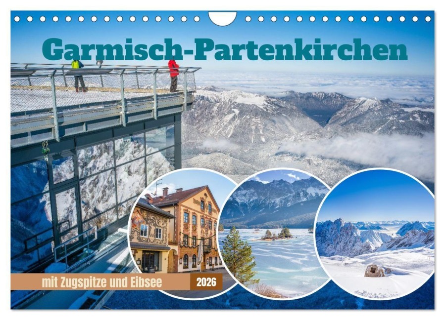 Garmisch-Partenkirchen mit Zugspitze und Eibsee (Wandkalender 2026 DIN A4 quer), CALVENDO Monatskalender - Thomas Bugdoll