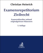 Cover-Bild zum Titel 'Examensrepetitorium Zivilrecht' von 'Christian Heinrich'