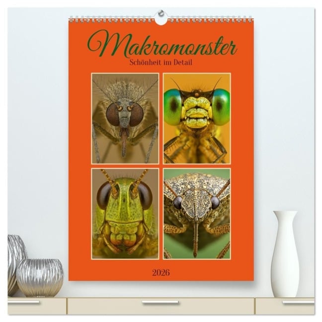 Makromonster - Schönheit im Detail (hochwertiger Premium Wandkalender 2026 DIN A2 hoch), Kunstdruck in Hochglanz - Martina Marten