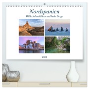 Cover-Bild zum Titel 'Nordspanien, wilde Atlantikküste und hohe Berge (hochwertiger Premium Wandkalender 2026 DIN A2 quer), Kunstdruck in Hochglanz' von 'Joana Kruse'