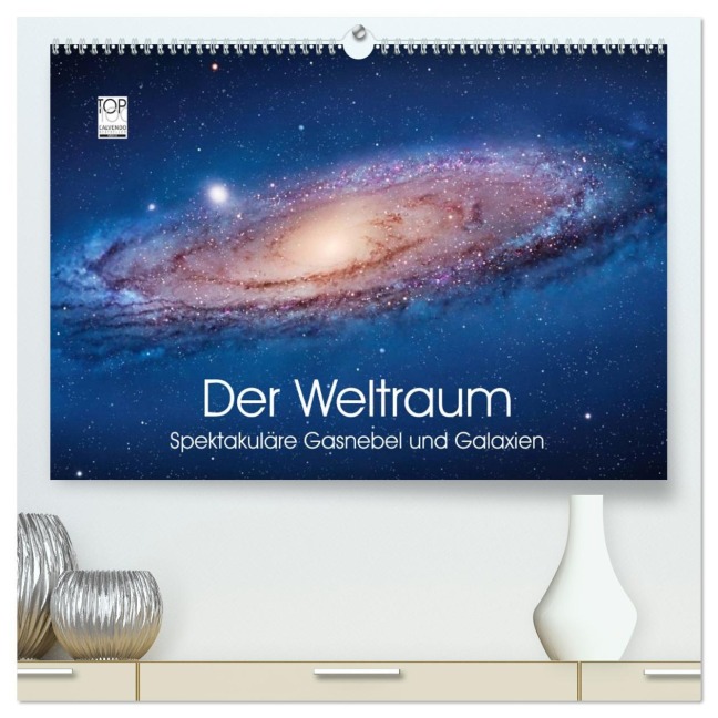 Der Weltraum. Spektakuläre Gasnebel und Galaxien (hochwertiger Premium Wandkalender 2026 DIN A2 quer), Kunstdruck in Hochglanz - Elisabeth Stanzer